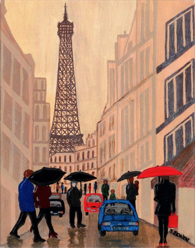 Sharron Bowen - Rainy Day in Paris
